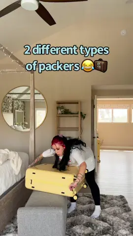 2 DIFFERENT TYPES OF PACKERS😂😂 🧳 Which one are you?!! (TAG SOMEONE!! 👀)Hahahaha! #funny #comedia #trending #viral #fyp #relatable #trip #getaway 