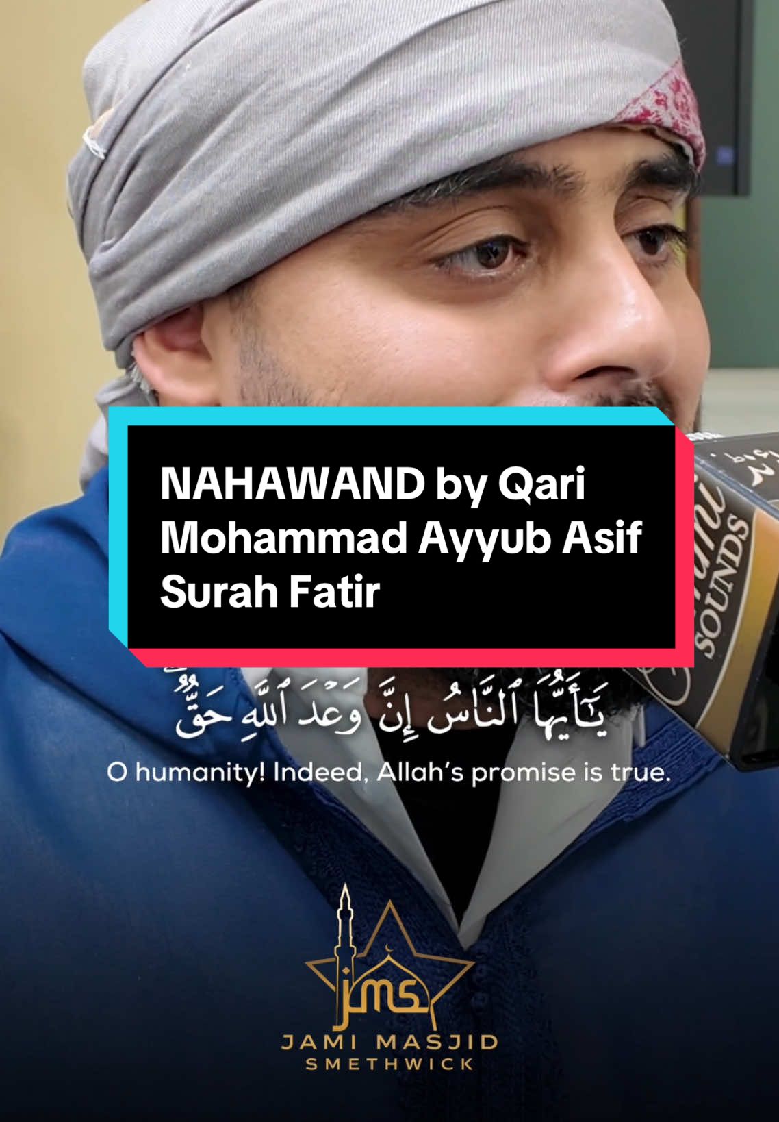 NAHAWAND by Qari @Mohammad Ayyub asif I Surah Fatir 📌Support the Jami Masjid Smethwick Development Project  https://pay.sumup.io/b2c/QJFDC7II 📱Stay Connected: https://linktr.ee/jamimasjidsmethwick 📍Visit Us: Jami Masjid Smethwick 10-13 Lewisham Road, Smethwick, West Midlands, B66 2BP Find us on Google Maps: https://maps.app.goo.gl/ GxyT 3G3J8D2rfuQZ9 💳Bank Details for Donations: Account Name: Jami Masjid Smethwick Sort Code: 08-92-99 Account Number: 65354144 📞Contact Us: Phone: 07943745332 / 0121 558 8204 Email: contact@jms.org.uk #quran #quranrecitation #qari #beautiful #islamicreminder #fyp #ayyubasif #egypt #mujawwad #murattal #nahwand #maqamat #riwayat #powerful #beautiful #charity #LaylatulQadr #SurahAlQadr #QuranRecitation #islamicshorts #RamadanNights #QuranShorts #BeautifulRecitation #Tajweed #IslamicReminder #NightOfPower #QuranicVerses #IslamicContent #ramadanspirit #قرآن 
