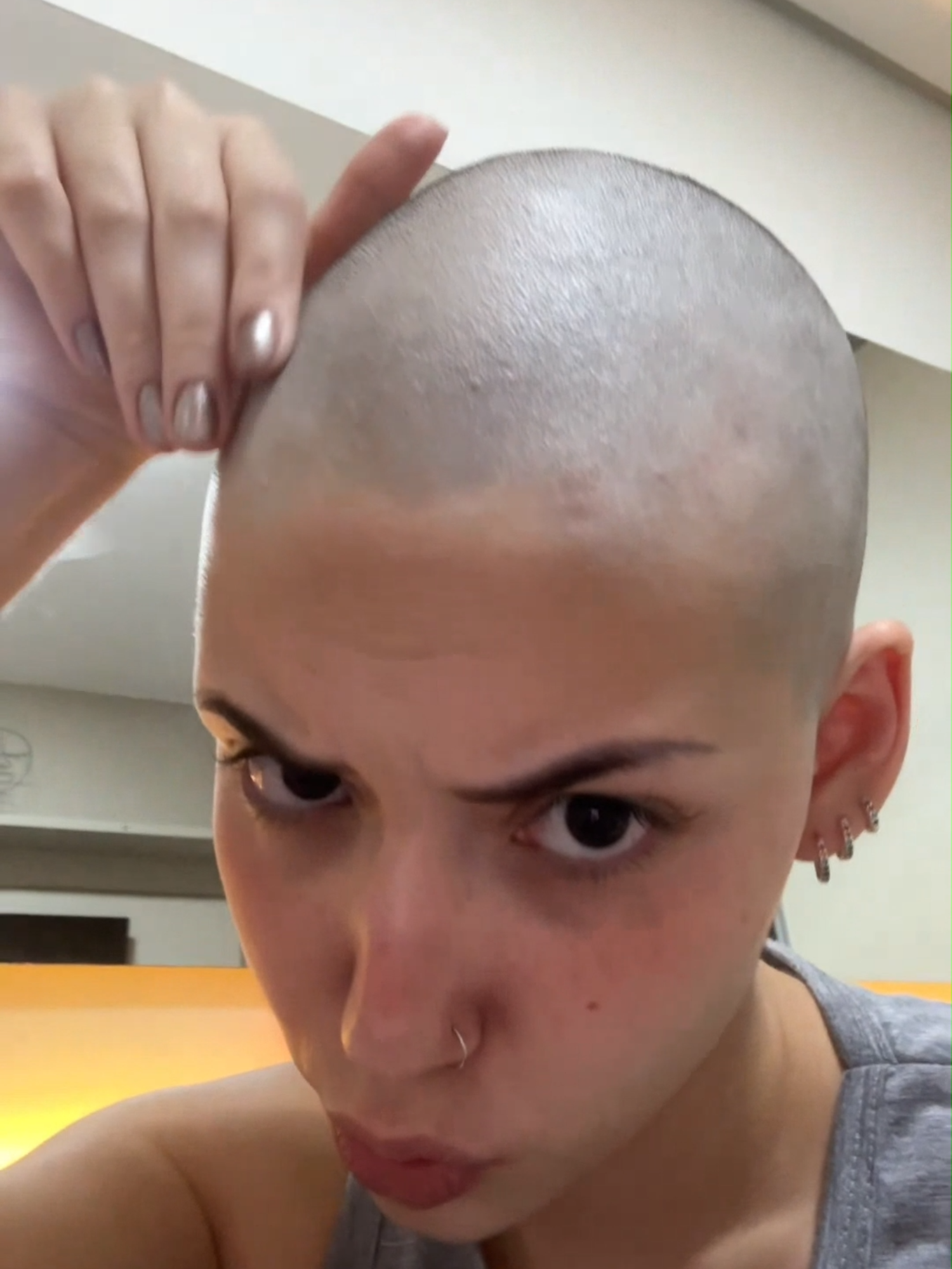 #beforeandafter #newlook #newlookhair #bald #baldgirl
