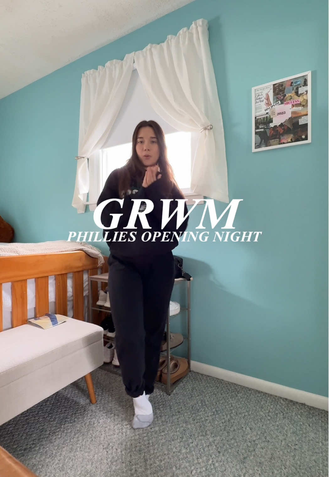 Get ready with me for Phillies opening night!! #grwm #gdwm #outfitinspo 