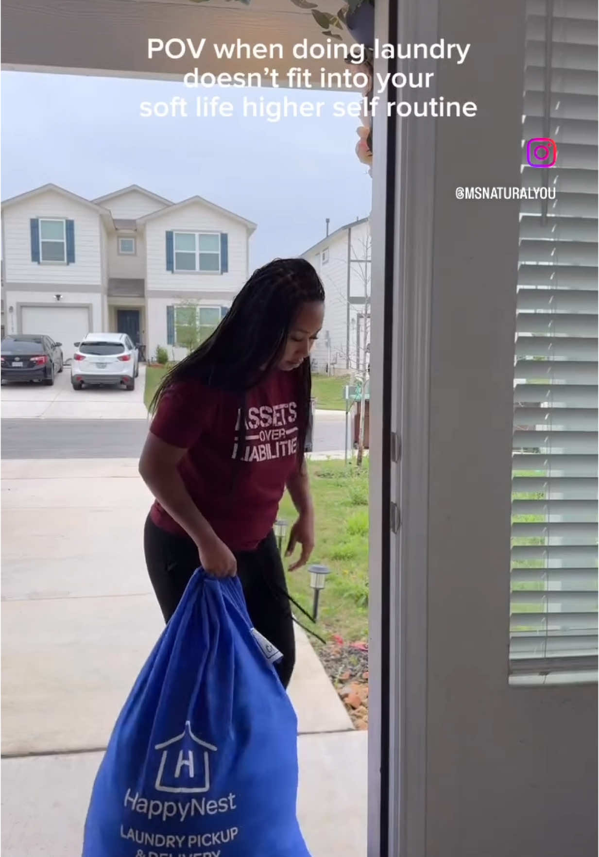 POV: When you realize laundry doesn’t fit into your higher self routine, so you let #happynest  do it for you! 🙌🏽 Self-care over laundry stress any day. Try it out and get your time back! Link to HappyNest in my bio! #SelfCareHack #HappyNest #LaundryFreedom #HotMomLife #creatorsearchinsights 