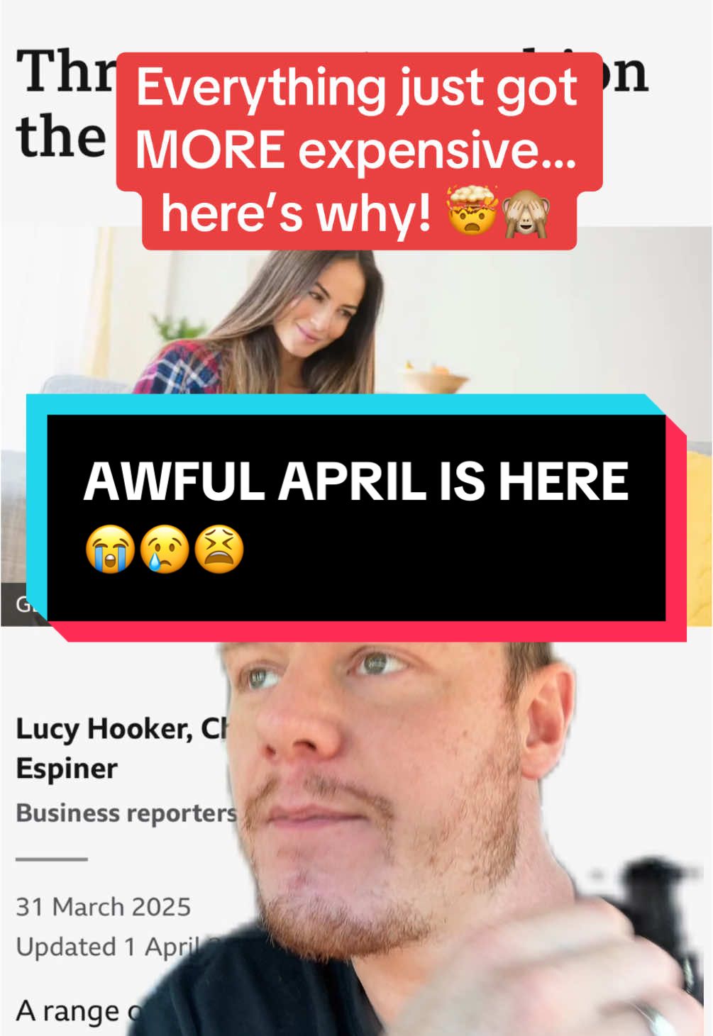 Awful April is here… and everything just got more expensive 😭🤯 Taxes, bills, subscriptions—it all adds up. This is exactly why I’m such a big advocate for taking control of your finances. No one is coming to save you, so the sooner you take action, the better 👊 Invest wisely, manage your money, and don’t let the system keep you broke! #MoneyTalks #costofliving #PersonalFinance #Investing #WealthBuilding #UKFinance #FinancialFreedom #InflationMoneyTips 