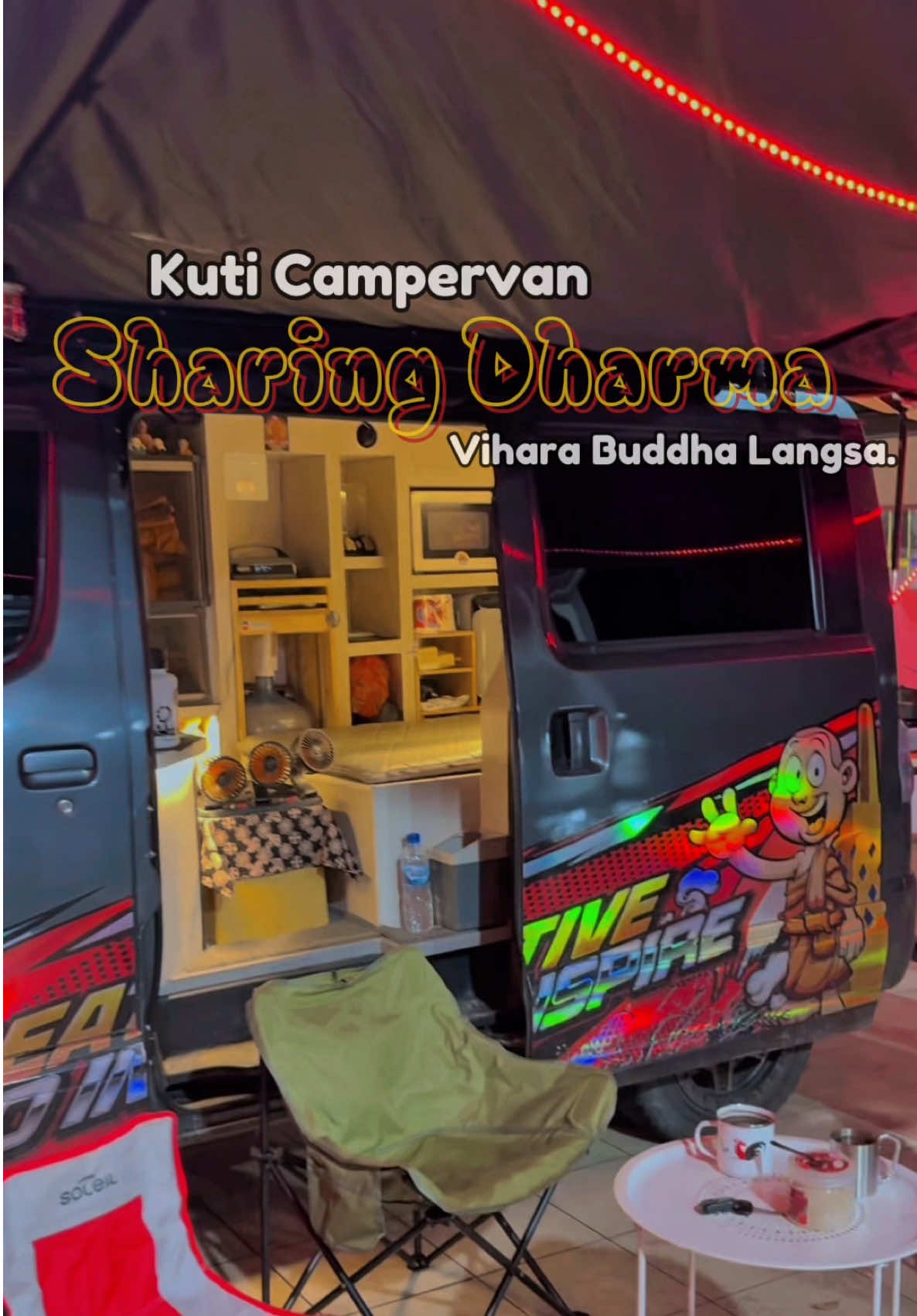 Perjalanan Kuti Campervan, singgah sharing Dharma di Vihara Buddha Langsa - Aceh.