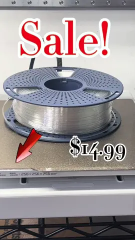 Black, white, red, purple, green!We all have these colors for 3-D printing, but do you have clear Pet-G filament?!  always a great price and a quality product, @@SUNLU STOREhas all the colors and styles you need for your 3D prints! ##3dprinting##filament##clear##prints##sale##quality
