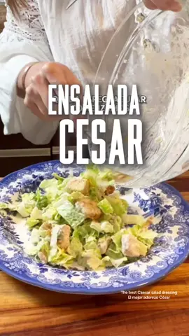 #creatorsearchinsights  The best Caesar dressing  Ensalada César Lechuga romana  Crutones Parmesano fresco ADEREZO CÉSAR  1 cda ajo bien picado Ralladura 1/2 limón amarillo  2 cdta mostaza Dijon 1 cdta salsa inglesa (Worcestershire) Jugo de 1 limón amarillo  2 cdtas pasta de anchoas 2 cdas aceite de oliva 1/4- 1/2 cdta sal kosher  Pimienta a gusto  2/3 Tz mayonesa  1/3 Tz parmesano rallado fresco fino Instrucciones:  1- Mezcla todos los ingredientes del aderezo. Prueba la say y rectifica. Añade un poco de agua si lo deseas más líquido. Reservar en nevera.  2- Corta y lava la lechuga romana. Seca y añade a un bol con crutones y parmesano fresco a gusto.  3- Mezcla con la cantidad de aderezo a gusto.  #caesarsalad #caesarsaladdressing #aderezocesar #ensaladacesar #puertoricanfood #thebestcaesarsalad #makingcaesarsalad #caesardressingrecipe 