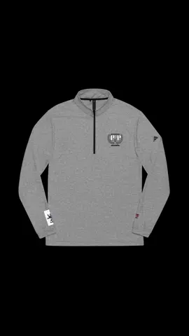 Ready for a workout? Men's Power Players - Adidas® Collab Quarter-Zip Pullover - Stylish & Comfortable for Active Days. In colors Ice White or Active Grey.  #PowerPlayersActiveWear.  powerplayersactivewear.com 