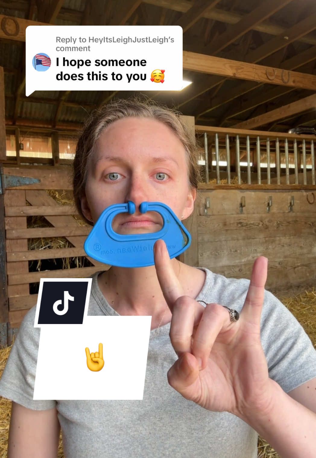 Replying to @HeyItsLeighJustLeigh  okay 🤘 #farmtok #farm #calves #weaning #homestead #homesteading #joke 
