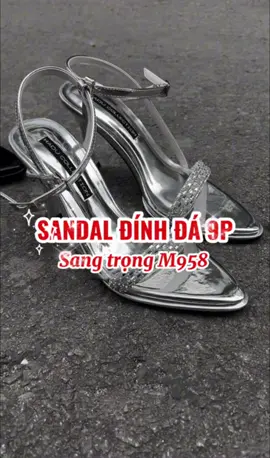 Giay cao gót đính đá 9p sang trọng #haducollection3 #capcut #xuhuong #xuhuongtiktok #caogot9p #sandal