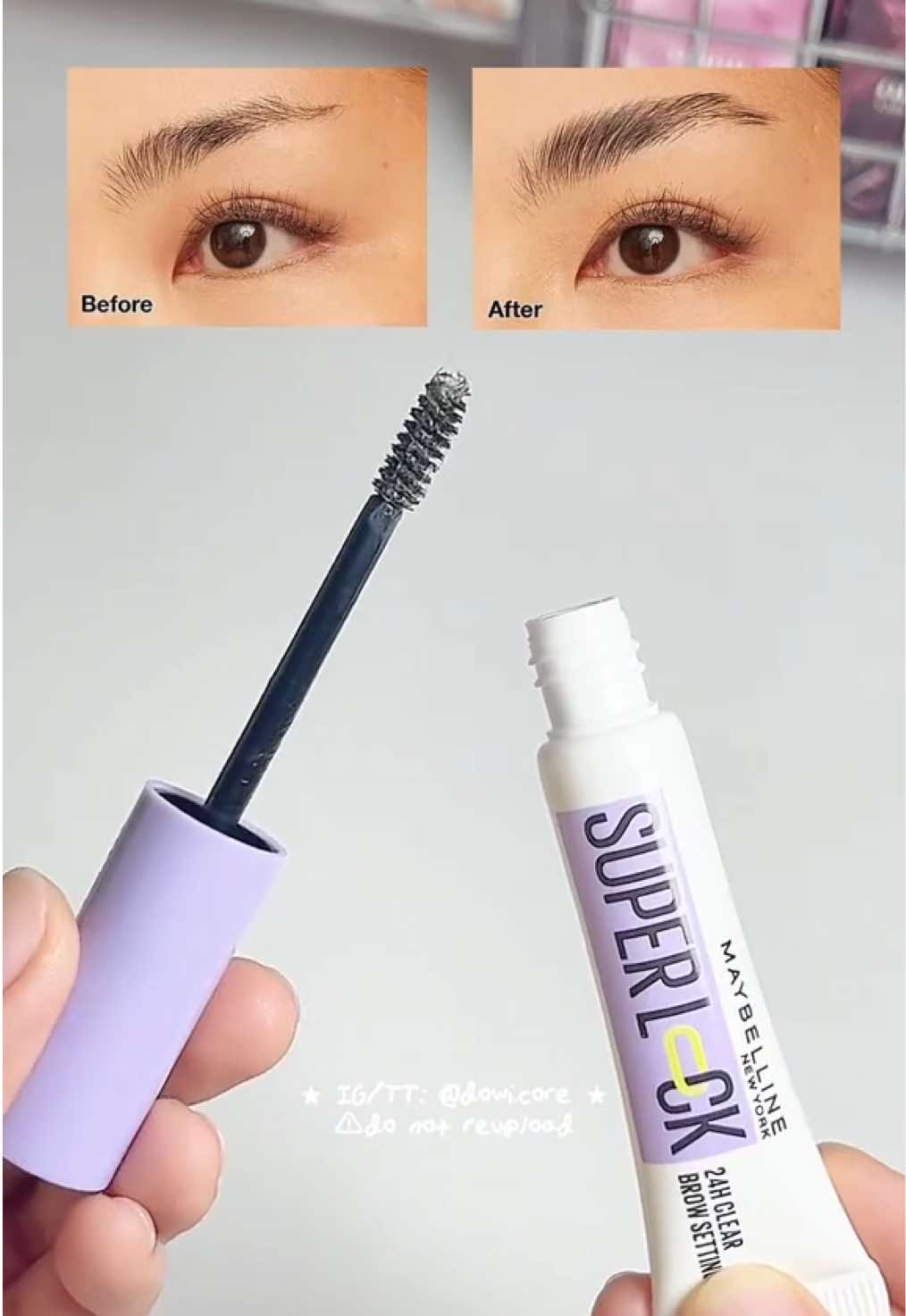 super lock brows? Maybelline Super Lock Brow Glue ✅ #fyp #maybelline #maybellineph #supergluedbrows #beautyph #makeup #aesthetic #ugc #ugccreator #grwm #browglue 