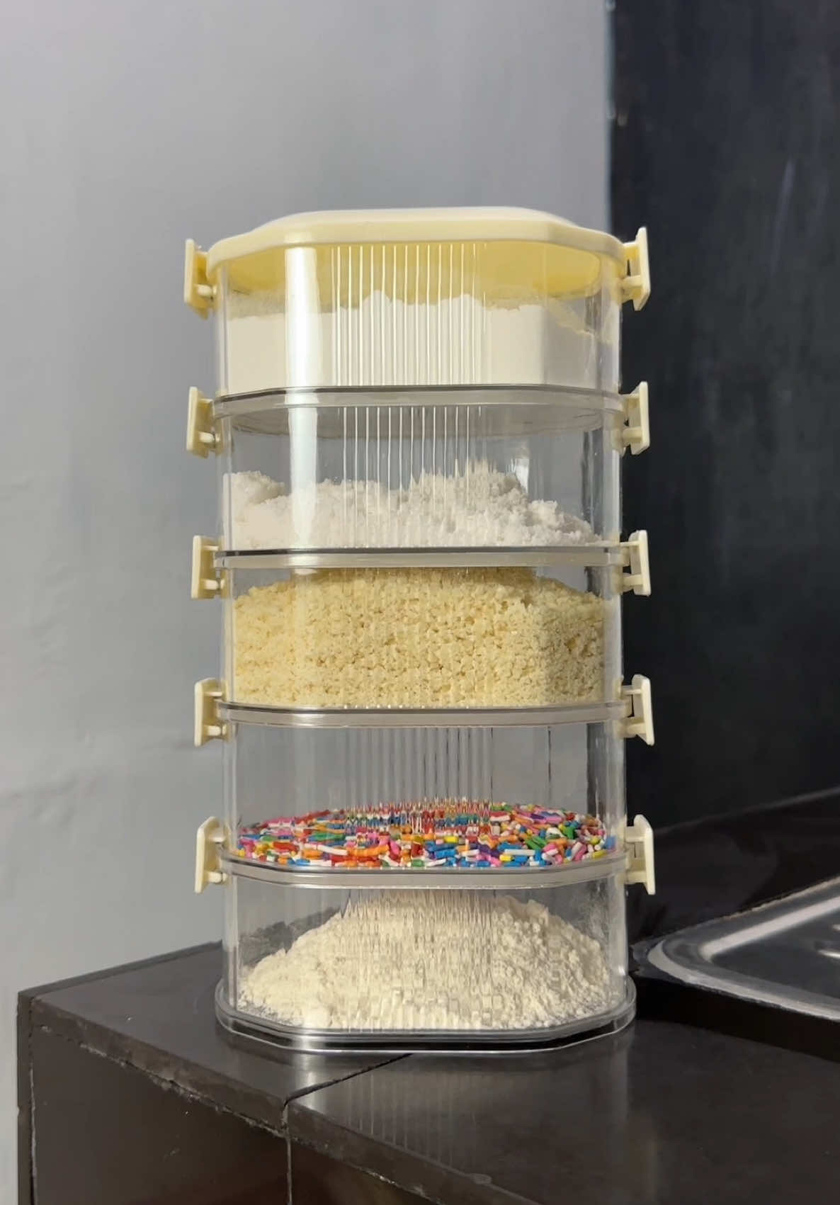 5 LAYERS TRANSPARENT SEASONING CONTAINER #seasoningcontainers #5layerstransparentcontainer #transparentcontainers 
