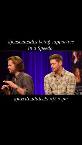 Just #jensenackles and his #speedo 😂😂😂 #j2 #jaredpadalecki #spn #convention #spnfamily 