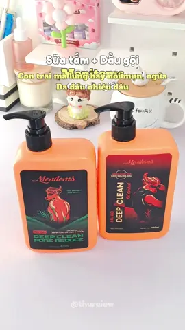 Combo tắm gội nhà Menitems cho nam.#deepcleanporereduce #suatamnam #daugoimenitems #unboxing #review #xh #viral #trending 