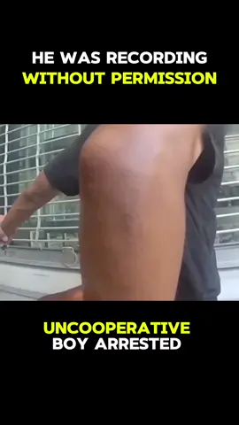 He was recording without permission!!                                     #foruyou #viral #unitedstates #cops #karens #crime #unitedkingdom #fyp #bodycam #arrested 