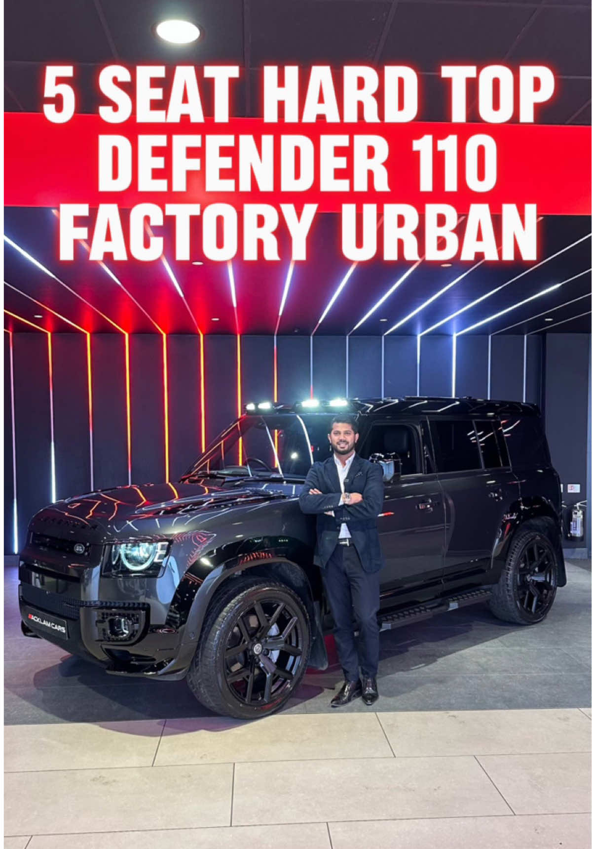 5-Seat Factory URBAN Defender 110 D300 X-Dynamic HSE Hard Top. Check this out! 2023 Land Rover Defender 110 3.0 D300 X-Dynamic HSE Hard Top (5 Seat) (URBAN Widetrack) (VAT Q) Live Priced at £74,990 - Please Note: This Defender is VAT Qualifying, Price Plus VAT - Contact Joe on 07714216989 - or Business WhatsApp us on 07724101010 📲 ✔️Carpathian Grey ✔️URBAN Widetrack Exterior ✔️URBAN Leather Rear Seat Conversion ✔️Air Suspension Pack ✔️Electric Deployable Towbar ✔️Cross Car Beam in Dark Grey ✔️ClearSight Rear View Camera ✔️Extended Ebony Leather ✔️Heated & Cooled Seats ✔️Heated Steering Wheel ✔️11.4” Screen #defender110 #defenderhardtop #landrover #urbanautomotive #acklamcars