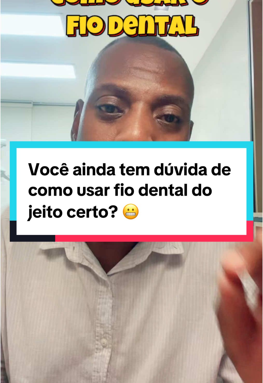 Você ainda tem dúvida de como usar fio dental do jeito certo? 😬 Não se preocupa, eu te explico! É rápido, fácil e ESSENCIAL pra manter os dentes e a gengiva saudáveis! ✔️ Corte uns 40 cm de fio ✔️ Faca um nó e enrole nos dedos  ✔️ Deslize com cuidado entre os dentes, em forma de “C” ✔️ Limpe até a linha da gengiva, sem machucar ✔️ Use todos os dias, antes da escovação! Com o tempo, vira hábito e seu sorriso agradece! Bora cuidar direitinho? 🪥 @Dr Hamilton Jr | Dentista  #higienebucal #cuidados #sorriso #dentista #dicas #rotina #creatorsearchinsights  