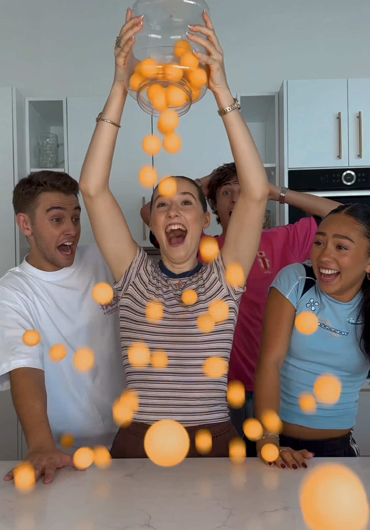 PING PONG BOUNCE CHALLENGE! 🏓 #challenge #game #viral @James & Jasmin x @Cadel and Mia 