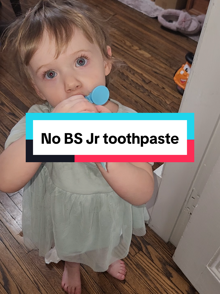 I think we're gonna need to be getting another bottle soon or tube...not sure what its called lol #toddlerproducts #toddlertoothpaste #tiktokshop #fluroridefree #nobstoothpaste 