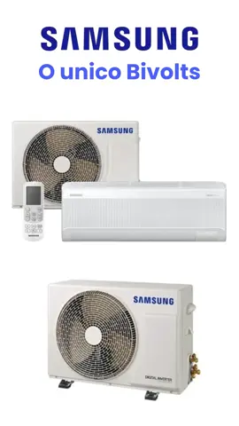 O unico Bivolts do mercado 👍 Ar Condicionado Split Hi Wall Samsung PowerVolt AI Inverter 12.000 Btus Frio Bivolt R-32 De: R$ 3.299,00 por R$2.899,00 a vista ou em até 12x de R$ 270,57 com juros Compre => https://amzn.to/42u3xgm