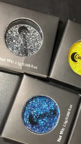 Our single pressed glitters are pigmented and you won’t be disappointed! Check out our latest products! #connectedboutique #eyeshadowpalette #glitter #indiebrand #makeup #crueltyfree #beauty 