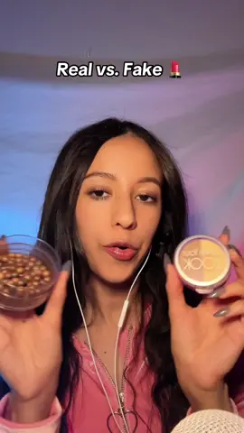 ASMR Real or Fake makeup 💄 #asmr #asmrmakeup #doingyourmakeup #bronzingpearls #satisfying #makeup #asmrsounds #sleep #relax #fyp #foryou #foryoupage 