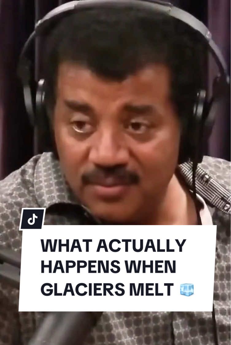 What actually happens when Glaciers melt? 🧊  #earth #science #neildegrassetyson #nature #water 
