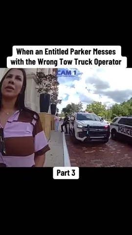 When an Entitled Parker Messes with the Wrong Tow Truck Operator #cops #copsoftiktok 