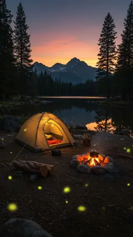 ✨ A night under the stars ✨ #mountain #nature #lake #creatorsearchinsights #amazing #adventure 