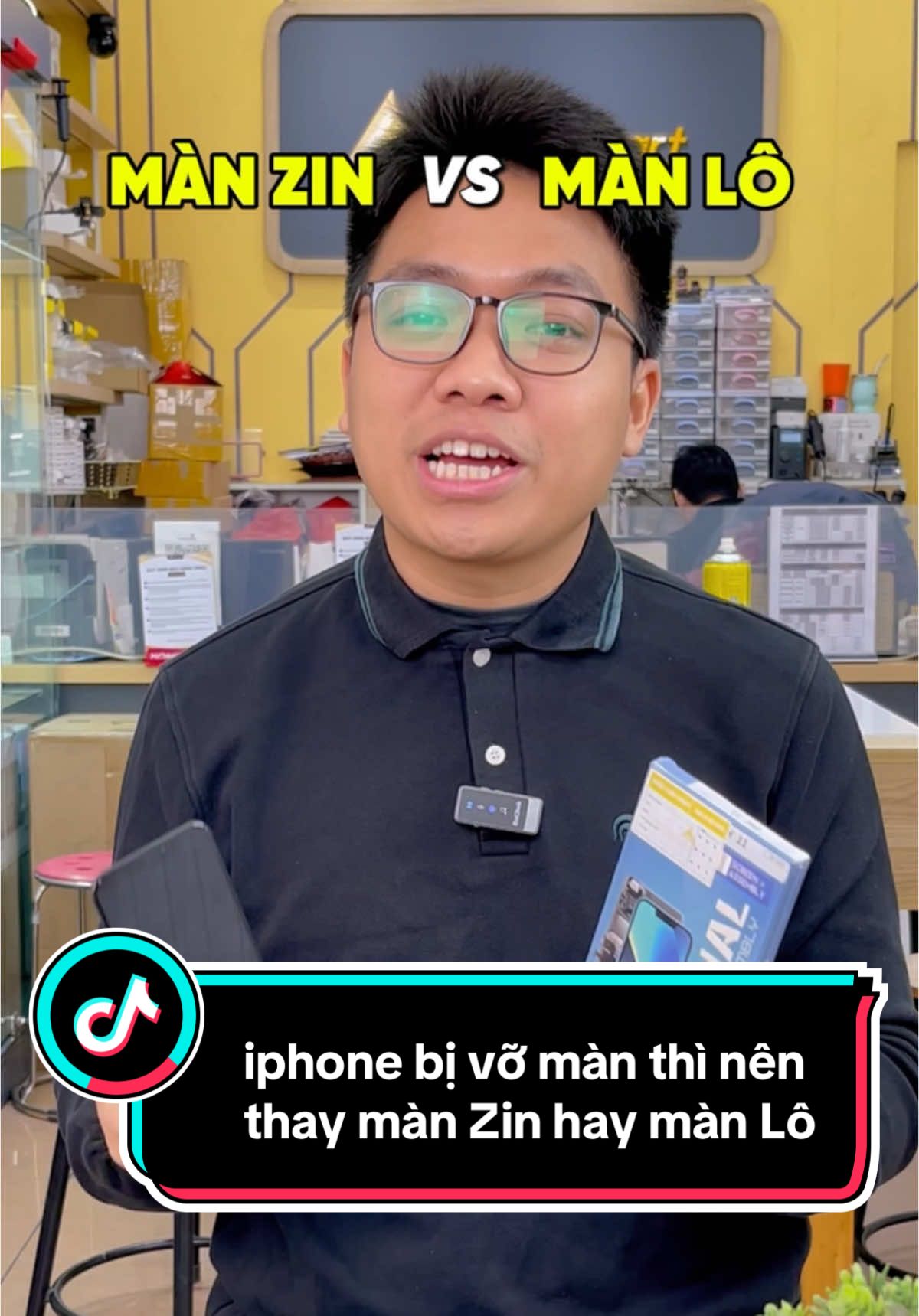 iphone bị vỡ màn thì nên thay màn Zin hay màn Lô #truesmartvn #suachuaiphone #LearnOnTikTok #thanhcongnghe #thaymanhinhiphone 