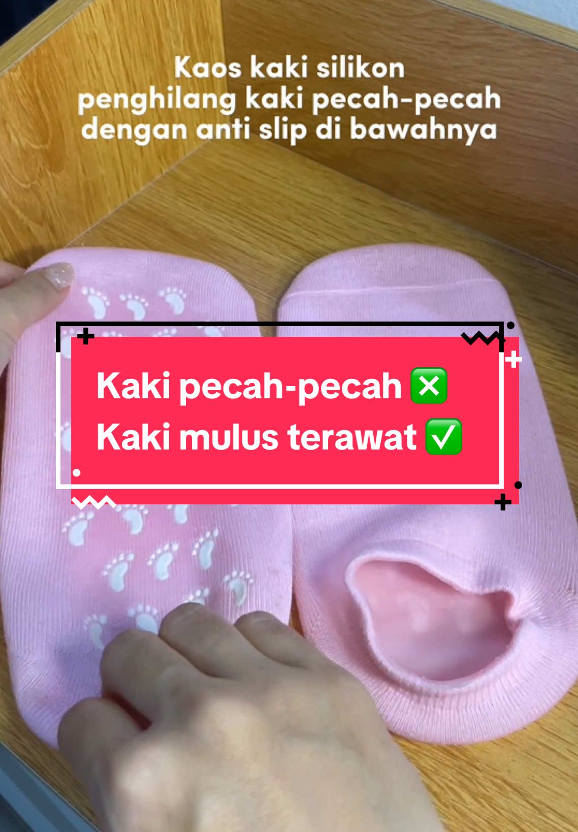 Kaki auto mulus gak pecah-pecah lagi pake kaos kaki silikon #kaoskakisilikon #kaoskakisilicon #kaoskakigel #solusikakipecahpecah #solusitumitpecah 