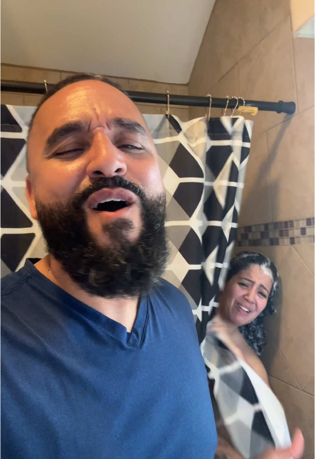 We’re constantly throwing each other spontaneous concerts🤣 #trishandrick #lipsync #husbandwife #marriedlife #couplegoals #live #laugh #Love #keepsmiling #funny 