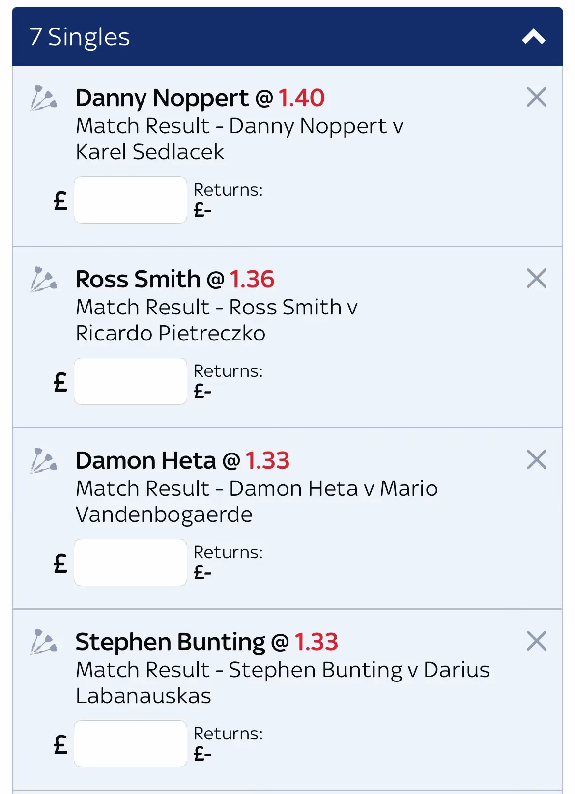 Acca for the European tour tomorrow. 10x your stake! Should be a good one. Will also be posting a football acca for the 3pm games and aintree tips as well 🤞 #fyp #foryoupagе #darts #free #tip #aintree #footballtiktok #money #horse #likе #following 