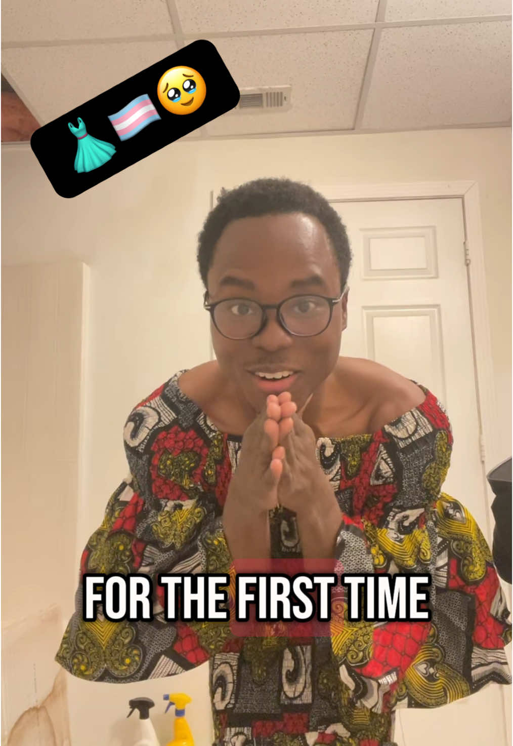 👗🏳️‍⚧️🥹#firsttime #queertok #transjoy #authenthicself #selflovetiktok #queerfashion #queerfemme 