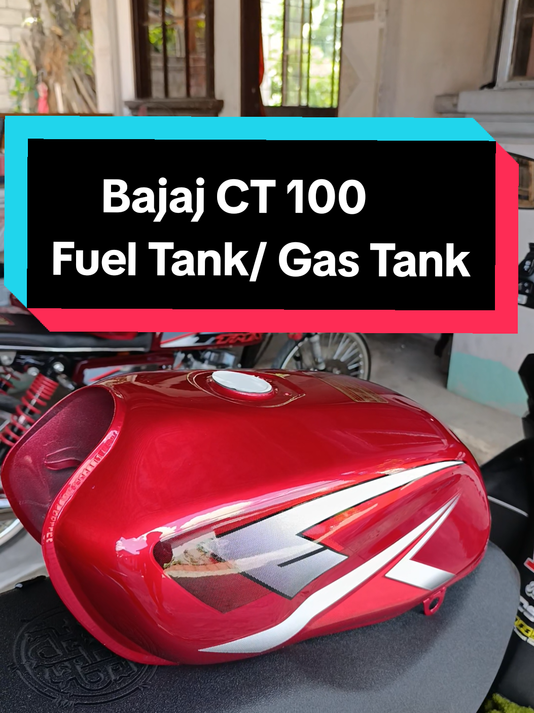 Bajaj CT 100 Fuel Tank/Gas Tank Colo BLACK/BLUE/RED High Quality Parts and Accessories #Motoboost #gastank #fueltank #ct100gastank #ct100fueltank #bajajct100gastank 