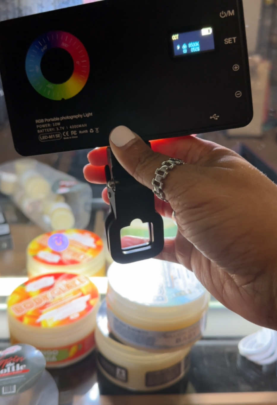 This RGB Selfie Light is a game-changer for content creators and everyday use! Switch between red, green, and blue lights, and adjust the tone from warm to cool—perfect for setting the vibe whether you’re filming, working, or just vibing at home. Plus, it attaches easily via cold shoe to your camera gear for pro-level lighting on the go! Compact. Powerful. Creative. Don’t sleep on this! #SelfieLight #RGBLighting #ContentCreatorTools #ColdShoeMount #TikTokShopFinds #LightingSetup #WarmToCoolLight #rgblights #CreatorEssentials #MobileContentCreator #OnTheGoGear #CreativeTools #HomeLightingHack #PortableLighting 