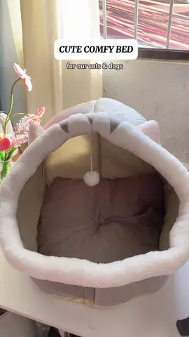 Ang cutiee talaga ng cat bed na’to😻💗 happy meowmyyy na naman ang aking mga furbabiesss💛  #bed #catbed #bedforcats #catcondo #catsoftiktok #cats #bedtime #catbeds #fyp 