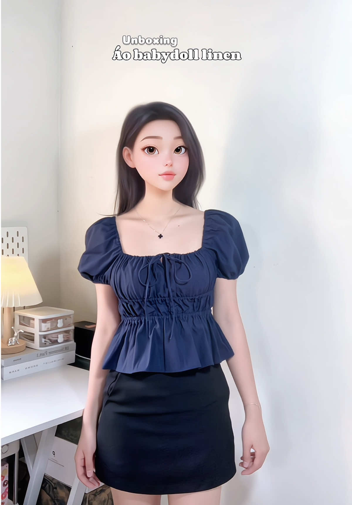 Áo xinh che đc nhiều khuyết điểm cơ thể #nhyeeunbox #aobabydoll #aolinen #unboxing #review #xuhuong #viral 