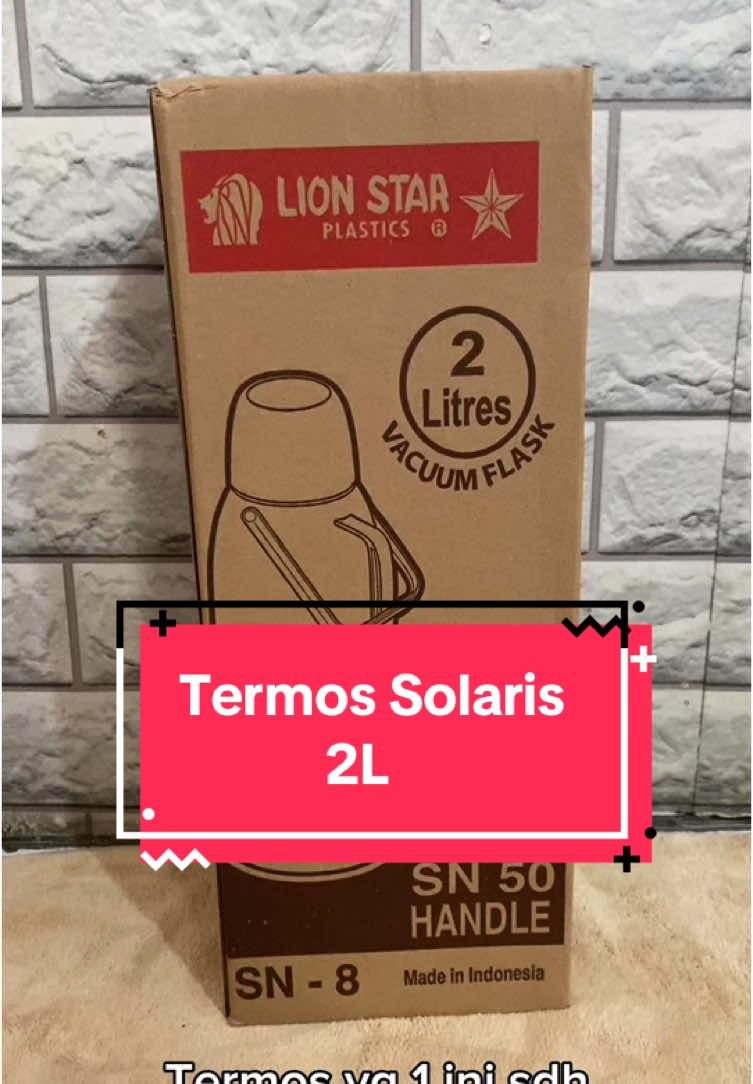Reaady🤩🤩 Termos Solaris Lionstar Kapasitas 2Liter✅ Dimensi : 16×14×38,5cm Dapat menahan air panas lebih lama✅ Food Grade, Tidak Berbau Tidak Beracun dan Sangat Aman✅ #fypage #fyppppppppppppppppppppppp #fyp #solaris #termos #termossultan 