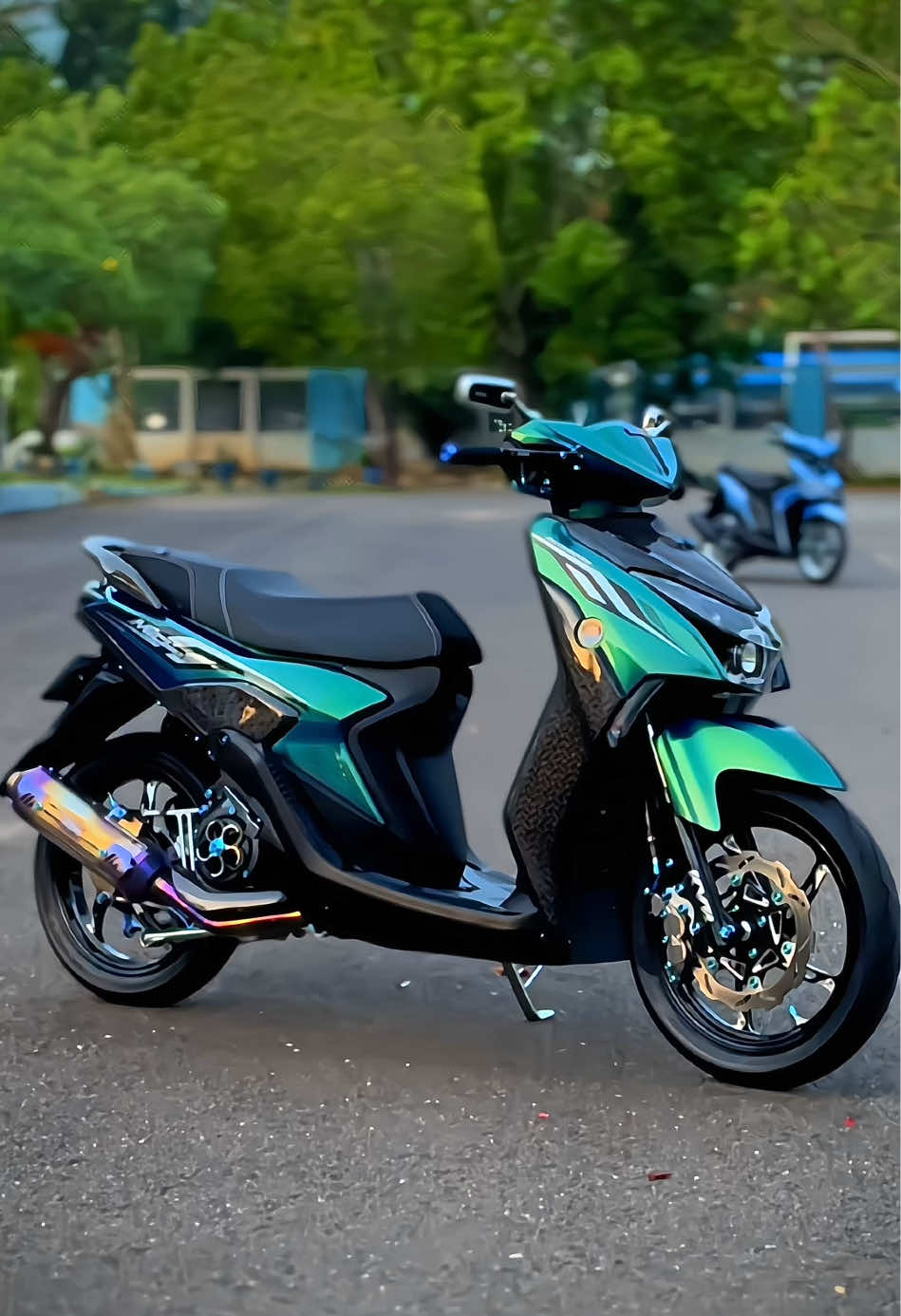 I'm back😈 #bathiracing #miogearkendari #gearproper #miogear125 #miogear125modified #miogearplatdt #mioproper #wrcexhaust #yzcarbon 