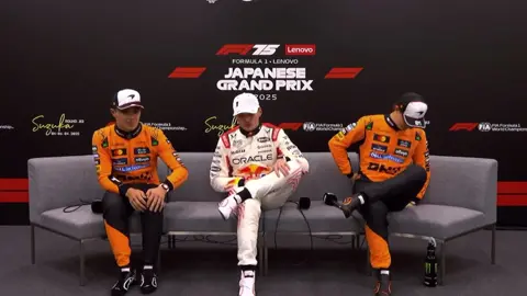 #maxverstappen #landonorris #oscarpiastri post quali #f1pressconference #japanesegp 