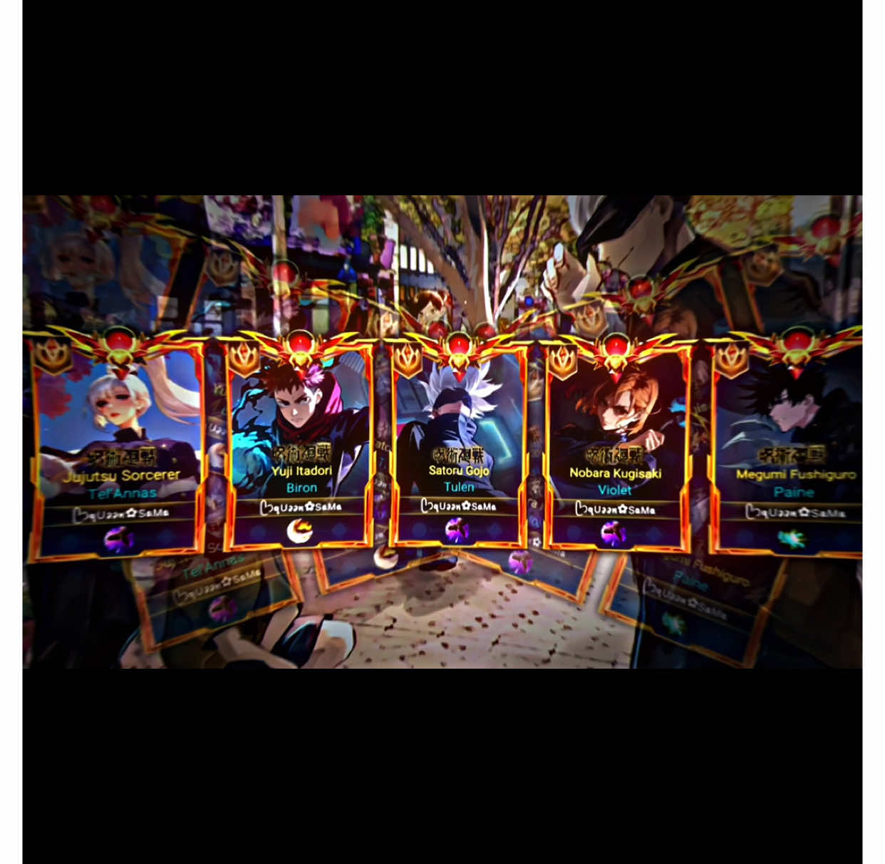 Hợp tác lần này xịn. Hơi tiếc ở Tel’Annas 🗿 (Cre: @TPM_EDITZ) #lienquanmobile_garena #edit#alightmotion #anime#jujutsukaisen #xuhuong 