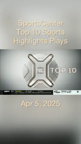 SportsCenter Top 10 Sports Highlights Plays Apr 5, 2025 #ESPN #Top10 #sports #sport #americansports #SCTop10 #TSNTop10 #sportscenter #sportscentre #moments #highlights #highlight #sportshighlights 