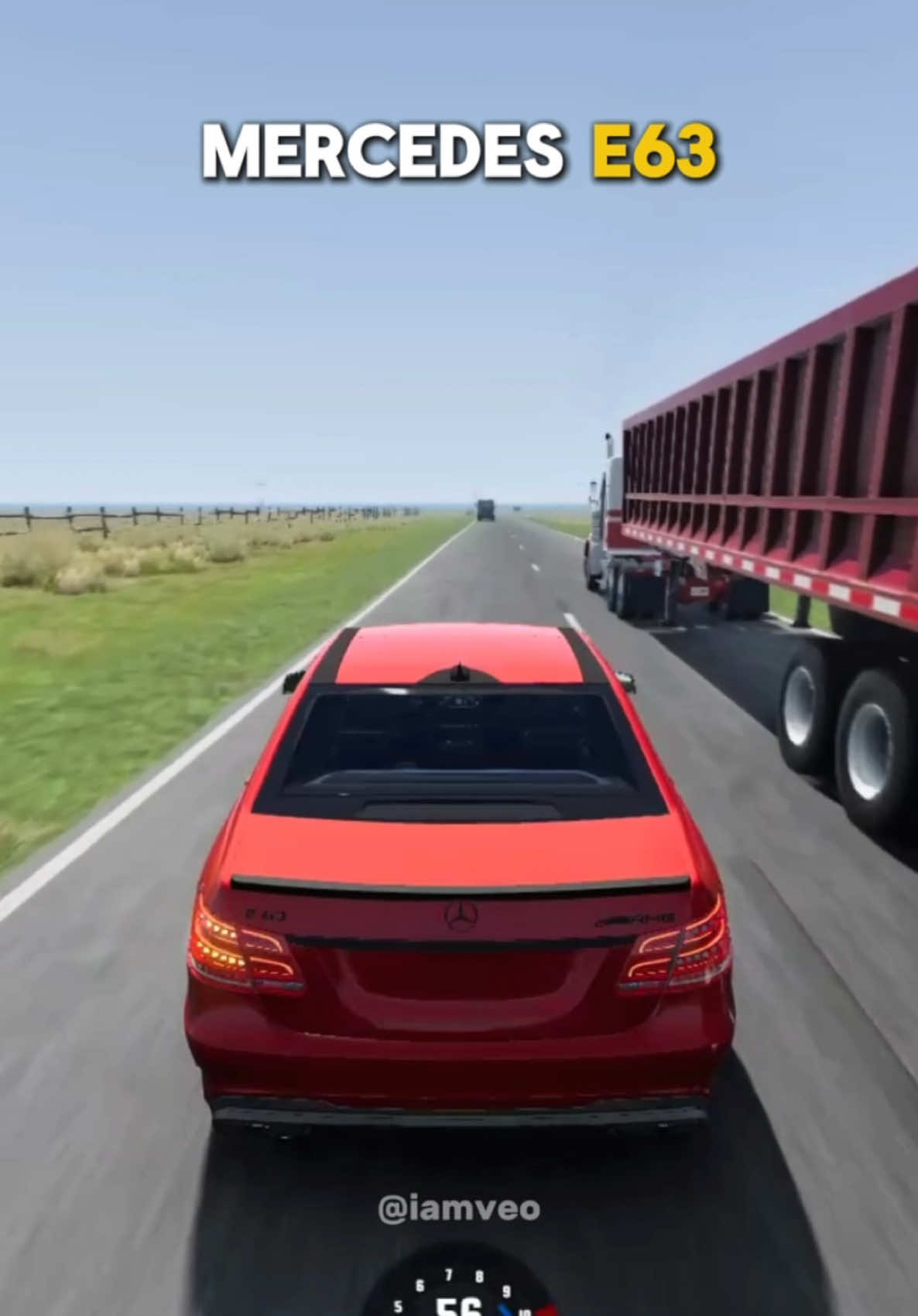 Which Car Overtake The Truck Safely? #beamngdrive #beamng #gaming #car #mercedese63 #peugeot2008 #audirs3 #toyotacamry #vwgolf7r #seatleonfr #fyp #foryou  @VEO🏅 