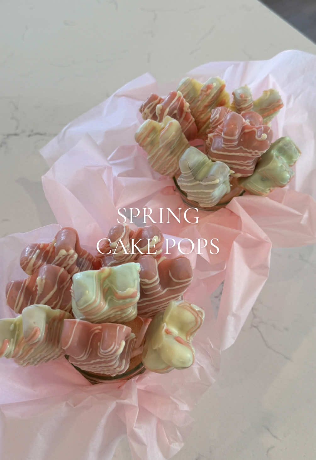 Making Easter / Spring Cake Pops 💐🧁🍭#springsnacks #foryou #easters #DIY #cakepop #springfood #easterbunny #aestheticvideos #creatorsearchinsights  
