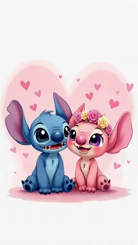 Stitch and Angel 💖💙#stitch #angel #stitchkindness #stitchcollection 
