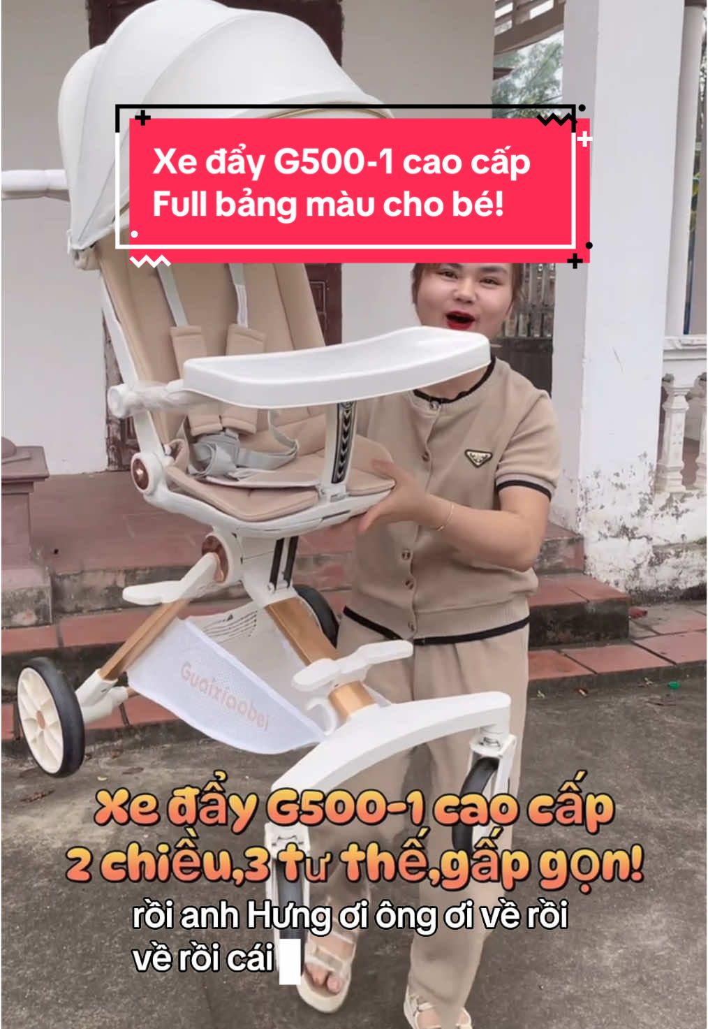 Xe đẩy G500-1 cao cấp cho bé từ sơ sinh đến lớn. 2 chiều,3 tư thế,gấp siêu gọn. Kèm lò xo giảm xóc và bàn ăn dặm cho bé. #xuhuong #khosihoado #xedaygapgon #mevabe #xedayembe #xeday #xuhuongtiktok #viral #LearnOnTikTok 
