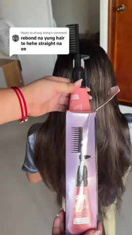 Replying to @shang shing maganda talaga sya!😉 #straighteninghair #rebond #straighthair #heliosstraighteningcream 