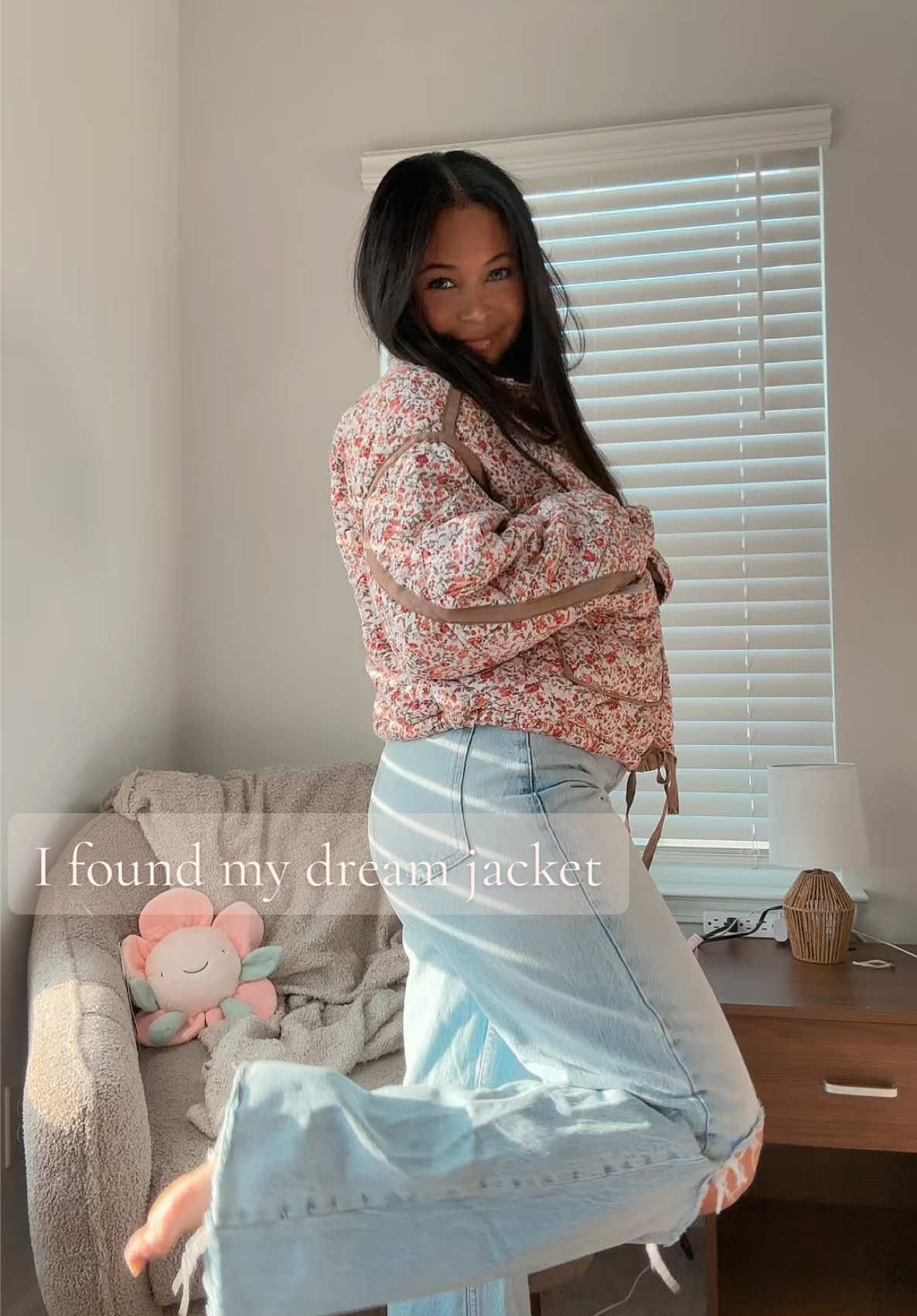 I actually could not walk away from this jacket. You know how they say think on it and if you still want it later then go back and get it? Yeah I just skipped the think on it part  #jacket #spring #fall #inlove #fyp #easter 