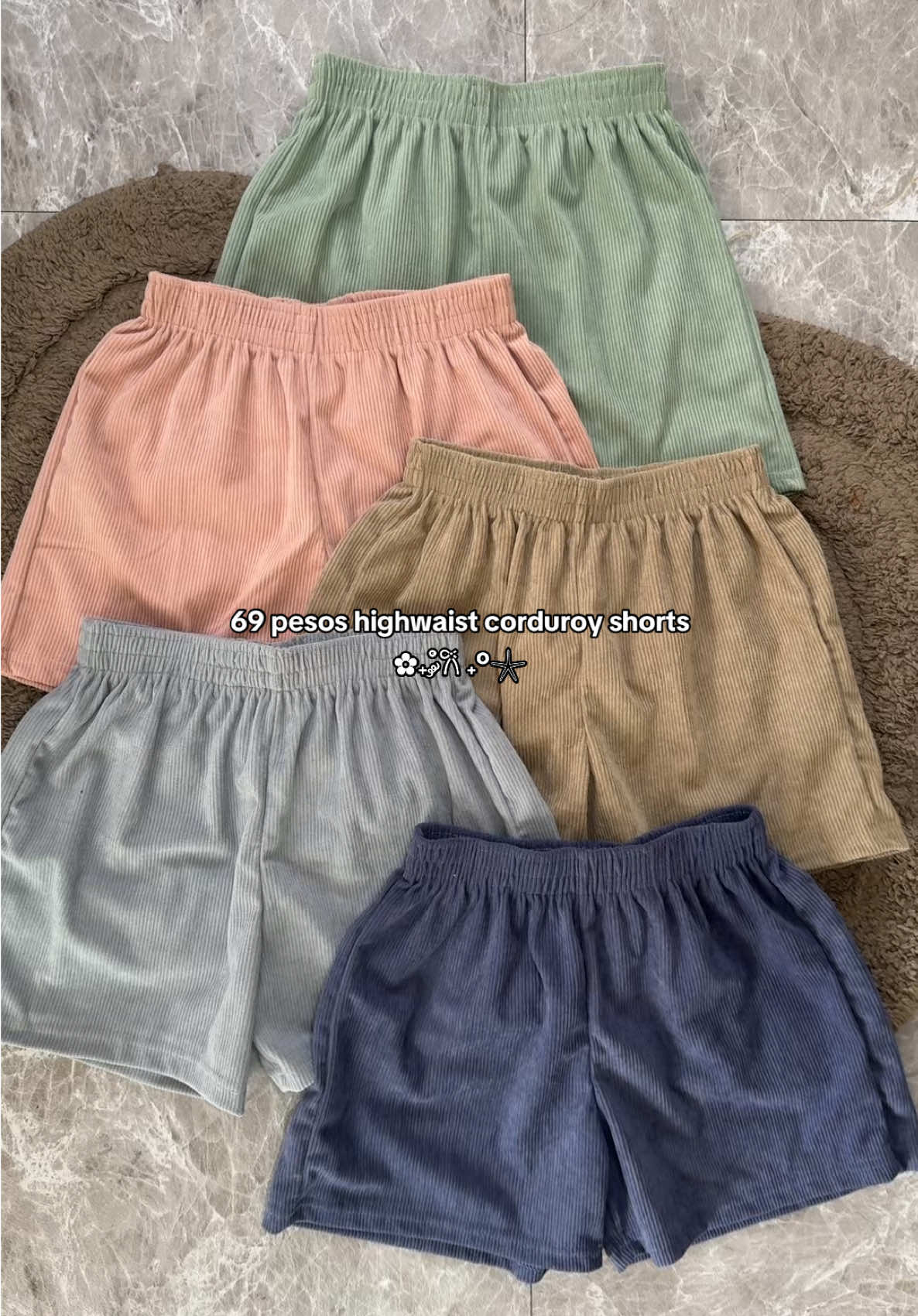 Yours for 69 pesos na lang! #highwaist #comfy #corduroy #shorts #fashion #OOTD #fyp #trending 