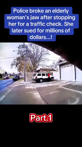 Police broke an elderly woman's jaw after stopping her for a traffic check. She later sued for millions of dollars...! #cops #police #policeofficer #crime 