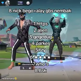 8 Nick bego alay🤣🤣 #elitecees🥴🤙 #freefire #nicknameff #ffhalal #ff #bego #alay #xybca #fyp #foryou 